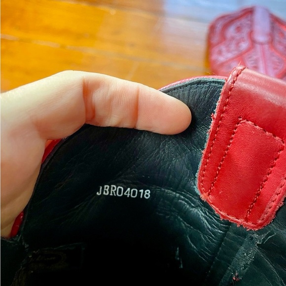 NEW JB DILLON RESERVE Darling Red Glitter Inlay Leather Snip Toe Boot GIFTABLE-8 - Picture 13 of 15